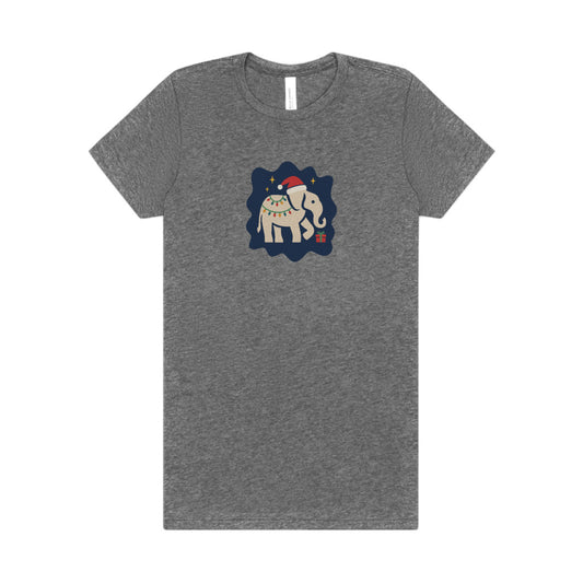 White Elephant Season — Retro Christmas Women's Tee (Light)