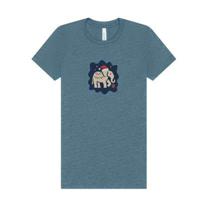White Elephant Season — Retro Christmas Women's Tee (Light)
