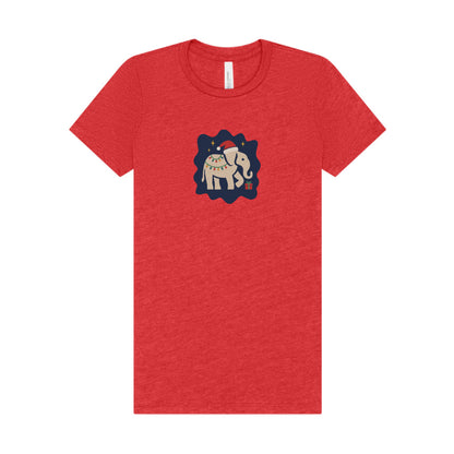 White Elephant Season — Retro Christmas Women's Tee (Light)