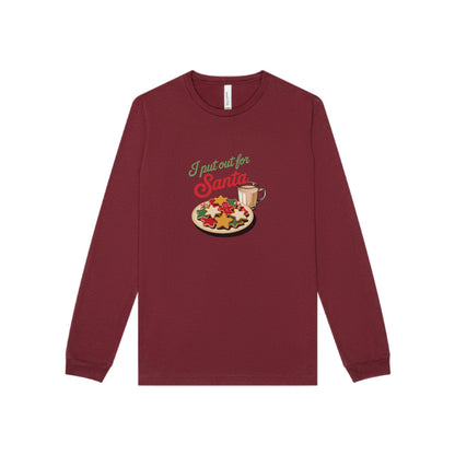 I Put Out for Santa — Retro Christmas Cookies Long Sleeve (Dark)
