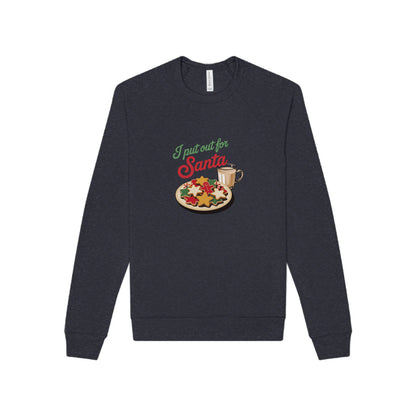 I Put Out for Santa — Retro Christmas Cookies Sweatshirt (Dark)