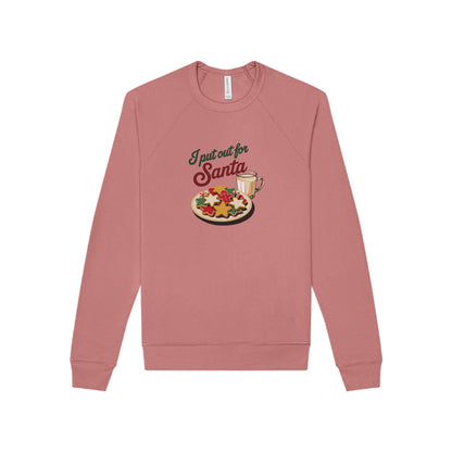 I Put Out for Santa — Retro Christmas Cookies Sweatshirt (Light)