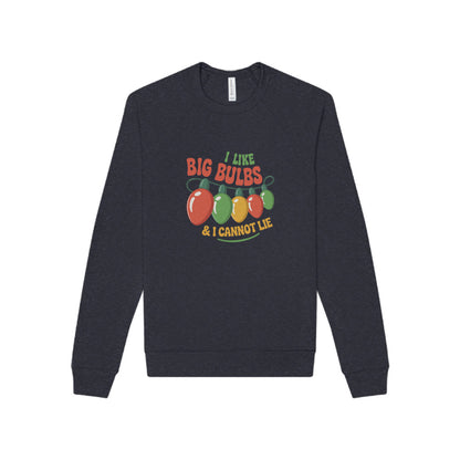 I Like Big Bulbs and I Cannot Lie — Christmas Lights Retro Sweatshirt (Dark)