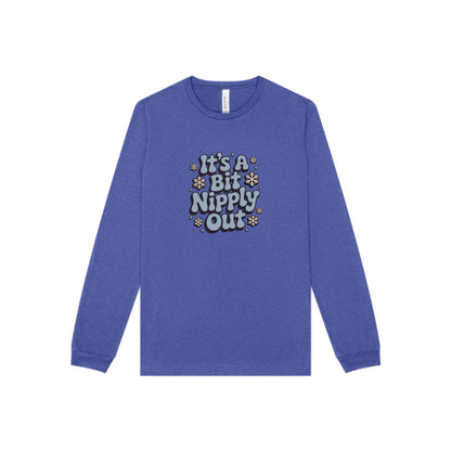 It's a Bit Nipply Out — Christmas Vacation Retro Long Sleeve (Dark)