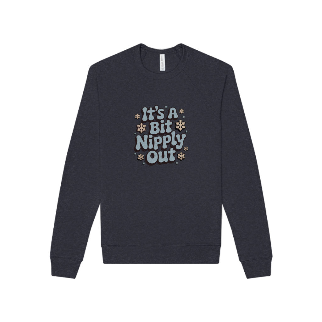 It's a Bit Nipply Out — Christmas Vacation Retro Sweatshirt (Dark)