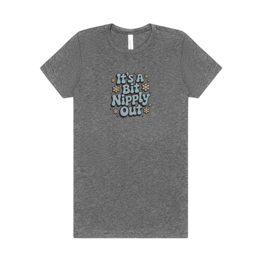 It's a Bit Nipply Out — Christmas Vacation Retro Women's Tee (Light)