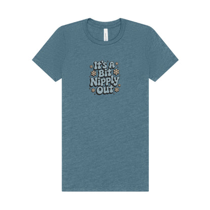 It's a Bit Nipply Out — Christmas Vacation Retro Women's Tee (Light)