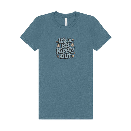 It's a Bit Nipply Out — Christmas Vacation Retro Women's Tee (Light)